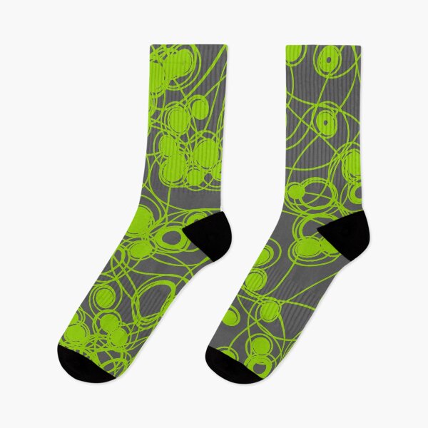 Item preview, Spiral chaotic design - lime and grey designed and sold by rahilvalani.