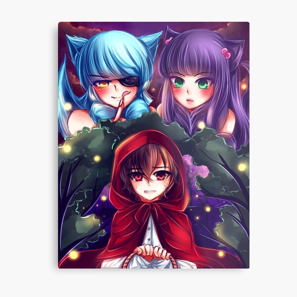 red riding hood Rokuro Metal Print