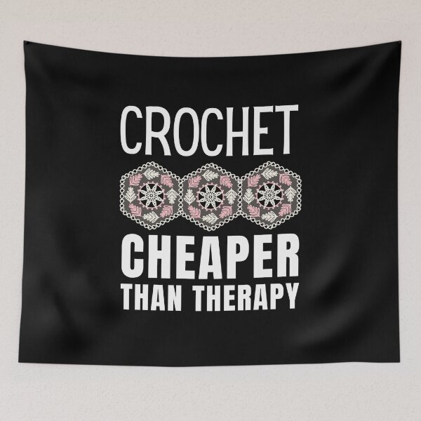 Item preview, Crochet Cheaper Than Therapy designed and sold by Crafty-Mornings.