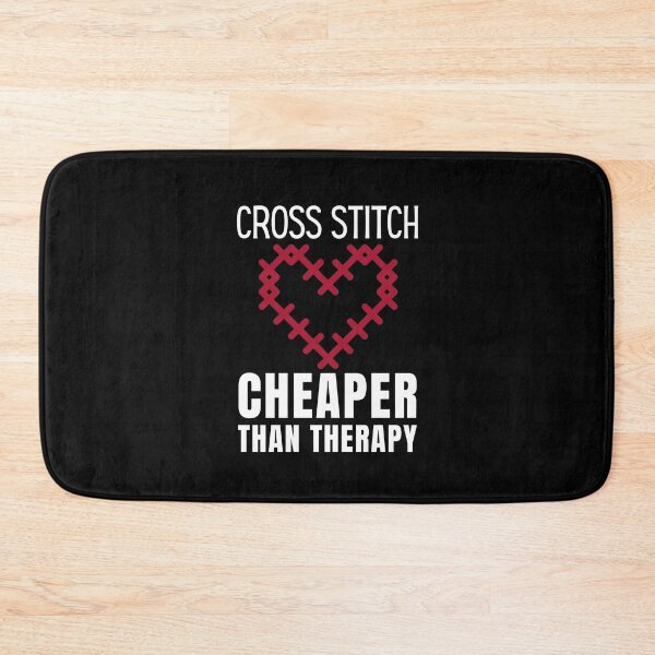 Item preview, Cross Stitch Cheaper Than Therapy designed and sold by Crafty-Mornings.