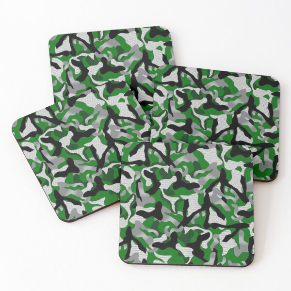 Item preview,  White & green Camouflage  designed and sold by WorldGalore21.