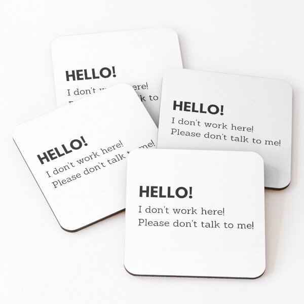 Item preview, Hello! Please don't talk to me! designed and sold by hashtaghastag.