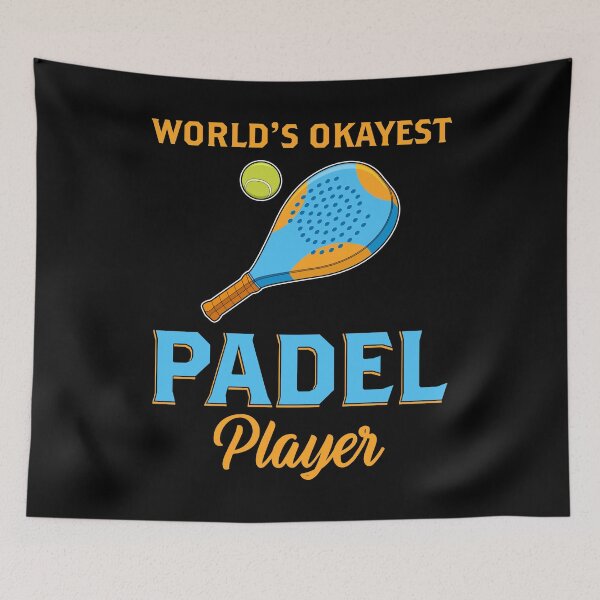Item preview, Funny Paddleball World's Okayest Padel Player print designed and sold by jakehughes2015.