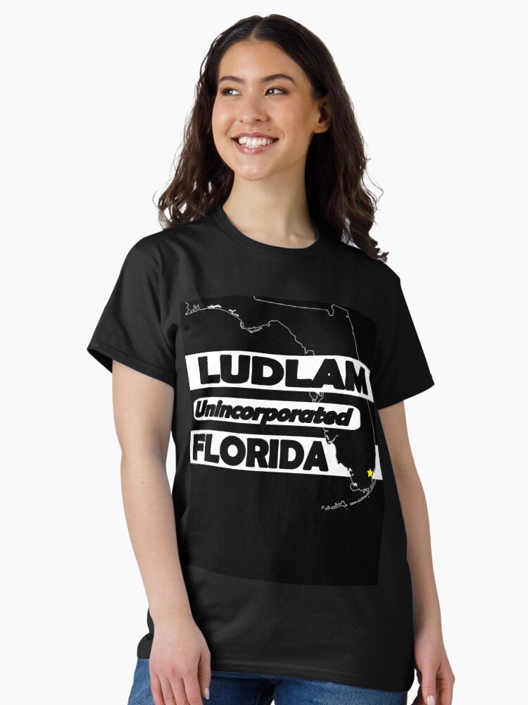 Thumbnail 2 of 7, Classic T-Shirt, LUDLAM, FLORIDA UNINCORPORATED designed and sold by Mbranco.