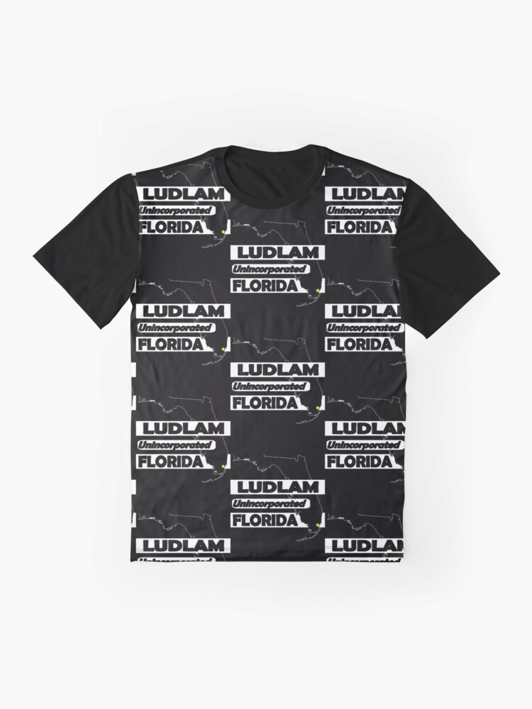 Thumbnail 4 of 5, Graphic T-Shirt, LUDLAM, FLORIDA UNINCORPORATED designed and sold by Mbranco.