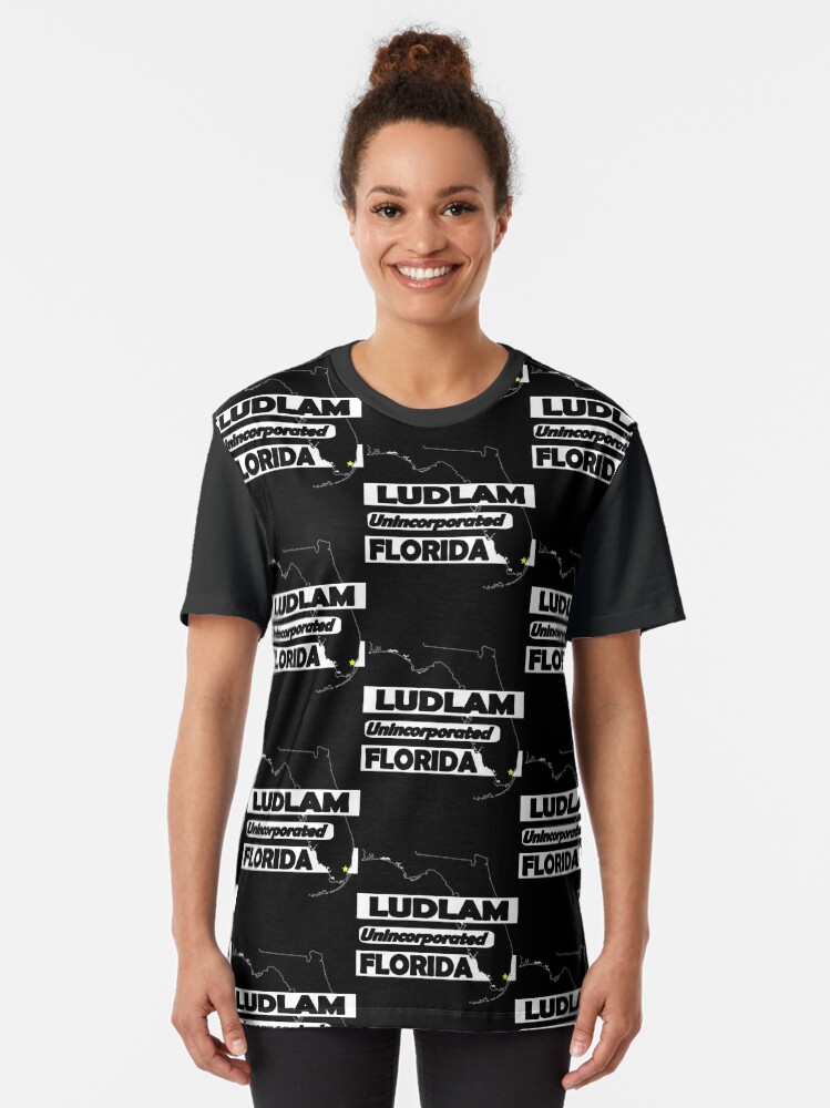 Thumbnail 2 of 5, Graphic T-Shirt, LUDLAM, FLORIDA UNINCORPORATED designed and sold by Mbranco.