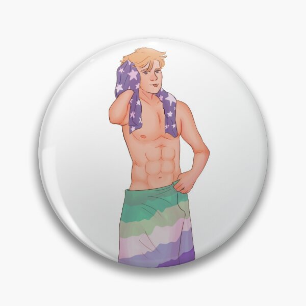 Item preview, Steve wearing a mlm gay flag designed and sold by Flurrrmp.