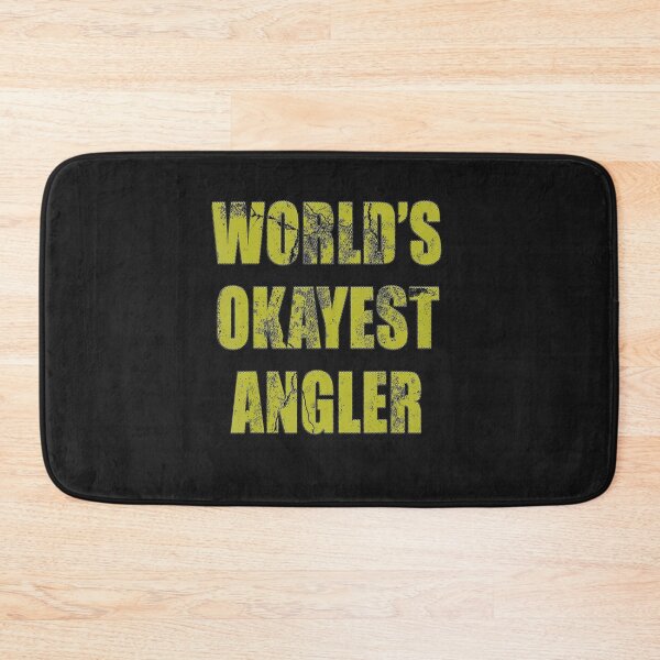Aperçu de l'œuvre World s Okayest Angler Gift Funny Sarcastic T-Shirt créée et vendue par Rome-Manci.