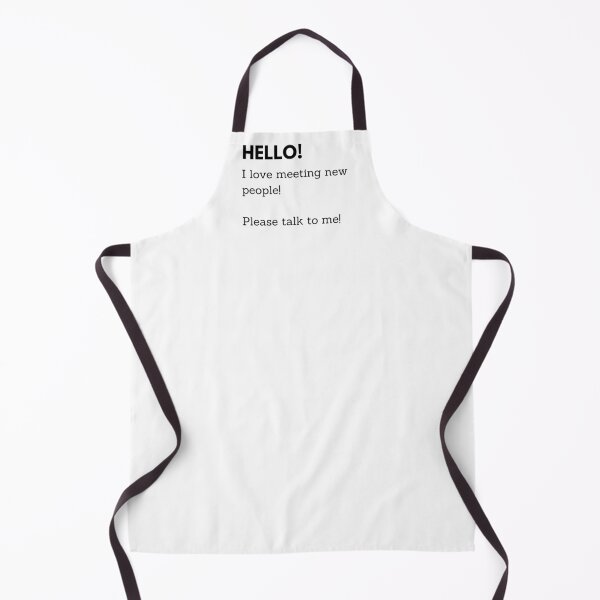 Item preview, I love meeting new people! designed and sold by hashtaghastag.