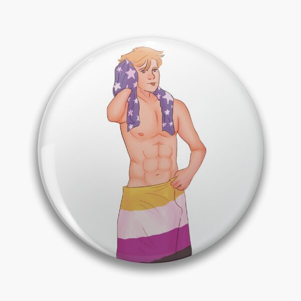 Item preview, Steve wearing a non-binary flag designed and sold by Flurrrmp.
