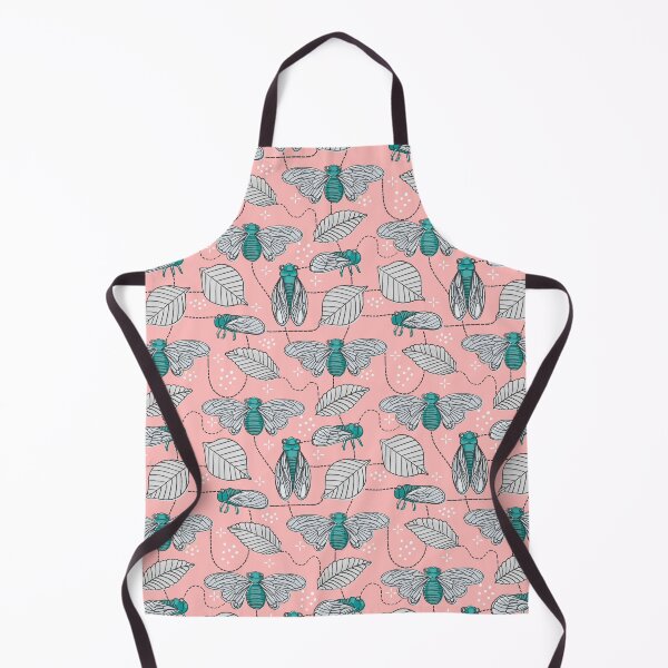 Item preview, Cicadas in Pink + Teal designed and sold by latheandquill.