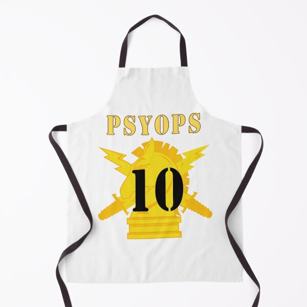 Item preview, Army - PSYOPS w Branch Insignia - 10th Battalion Numeral designed and sold by Military Insignia Products.