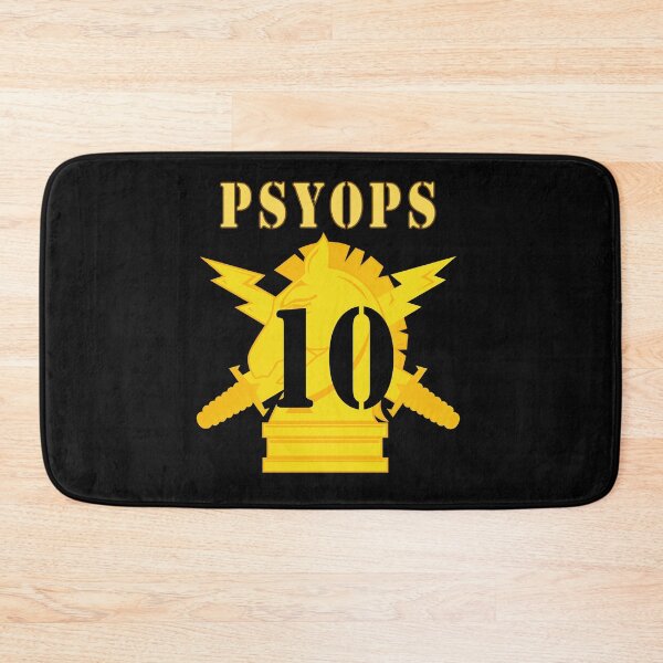 Item preview, Army - PSYOPS w Branch Insignia - 10th Battalion Numeral designed and sold by Military Insignia Products.