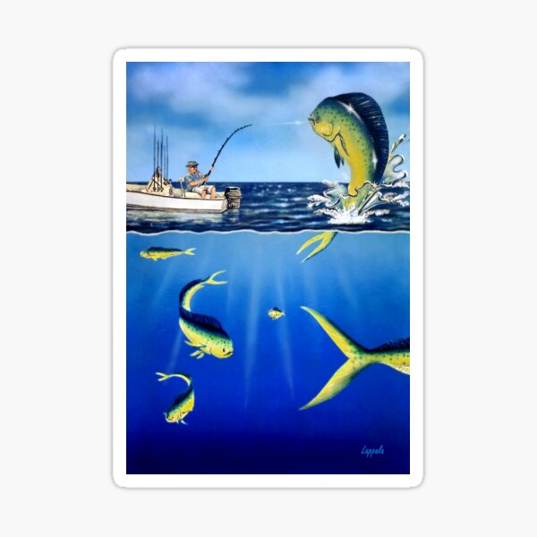 Catching Mahi Sticker