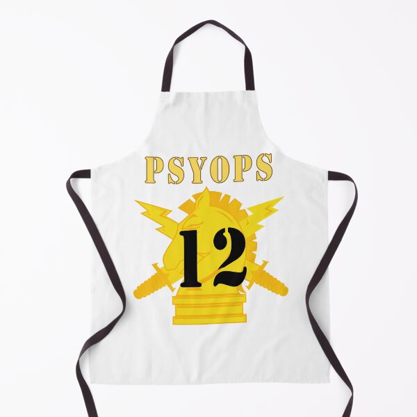 Item preview, Army - PSYOPS w Branch Insignia - 12th Battalion Numeral designed and sold by Military Insignia Products.