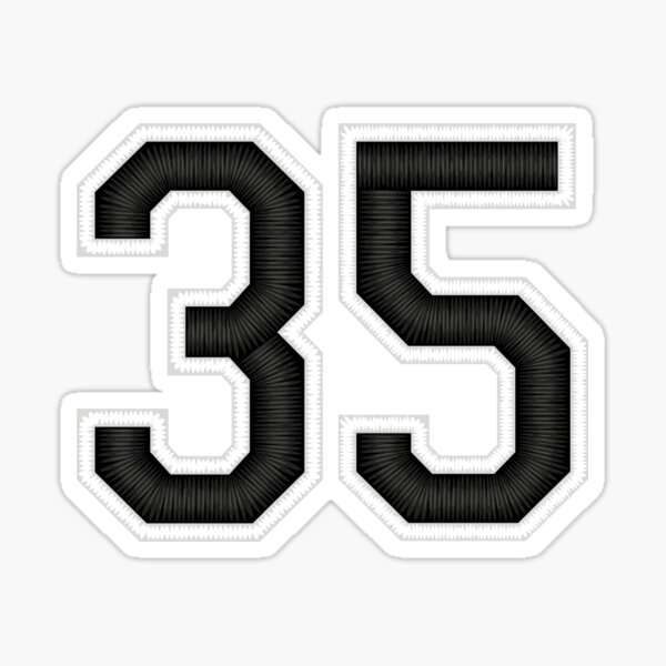 Rickey Henderson #35 Jersey Number Sticker for Sale by StickBall