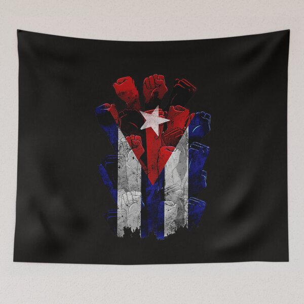 Item preview, Cuban Protest Fist Flag SOS. Cuba Libre SOSCuba Freedom designed and sold by omerherbert.