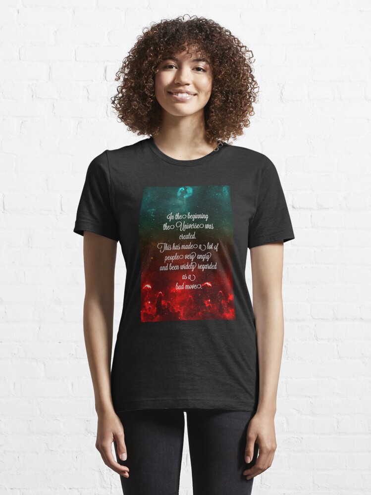 Alternate view of Hitchhiker's Guide Quote Essential T-Shirt