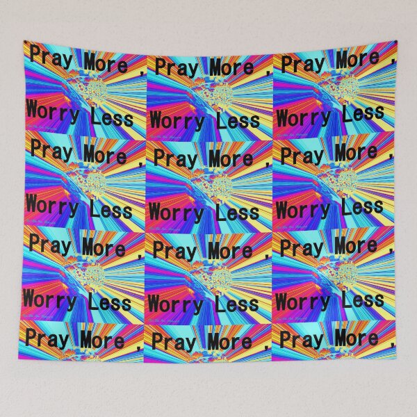 Item preview, RELIGOUS  INSPIRATIONAL  'PRAY MORE , WORRY LESS " designed and sold by Opalbluerose.