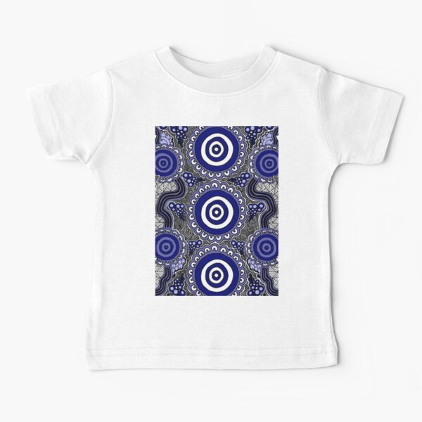 Auténtico arte aborigen: reunión Camiseta para bebés
