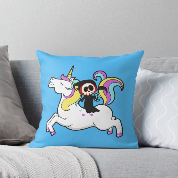 Item preview, Grim Reaper Riding A Unicorn designed and sold by GleamingGiant.