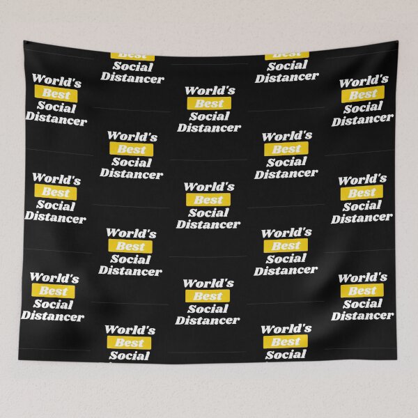 Item preview, World's Best Social Distancer (Black) designed and sold by hashtaghastag.