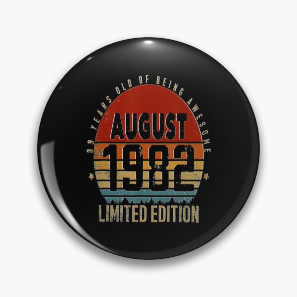 Aperçu de l'œuvre 39e anniversaire 39 ans Millésime 1982 Né en août 1982 créée et vendue par BargerStore.