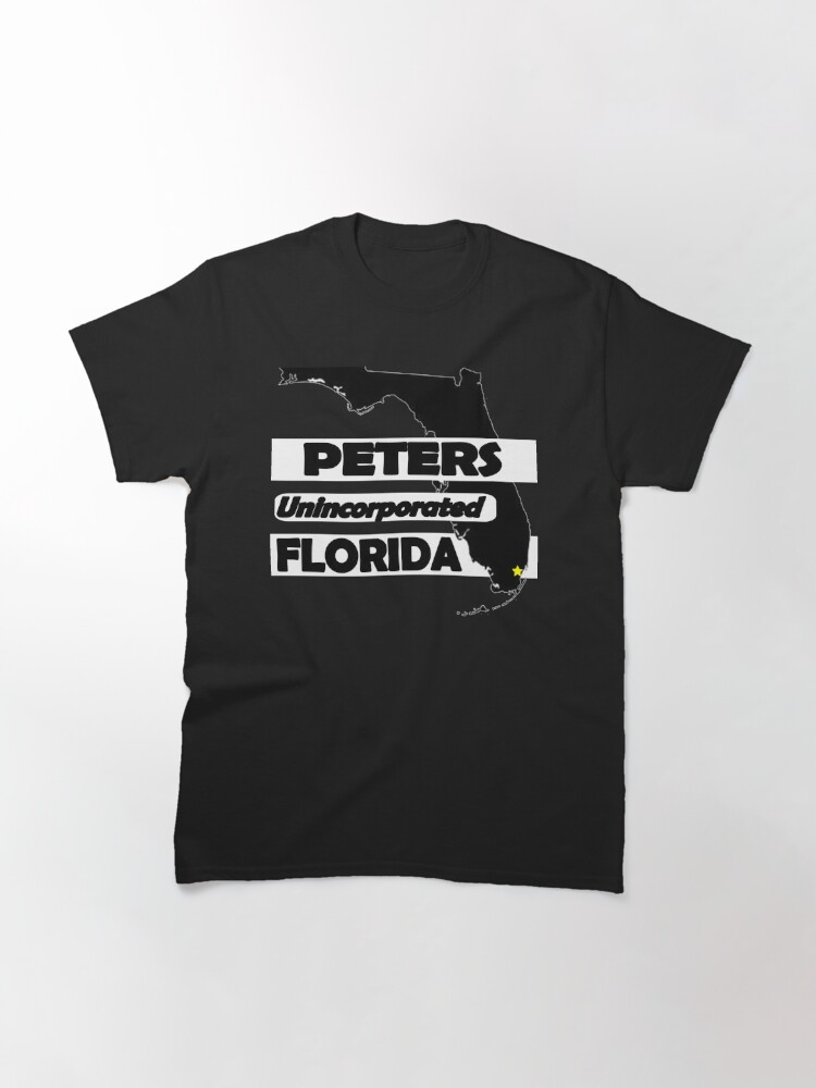 Thumbnail 2 of 7, Classic T-Shirt, PETERS, FLORIDA UNINCORPORATED designed and sold by Michael Branco.