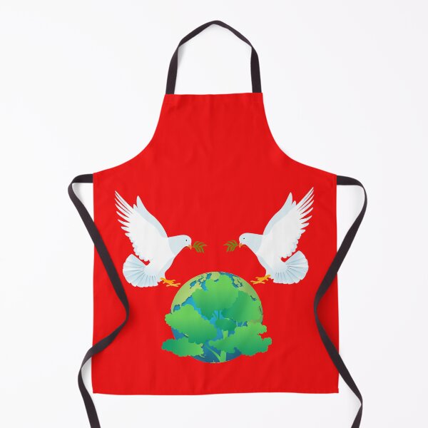 Item preview, International Peace Flag Peacebuilding two doves inspiration designed and sold by Capiral Bucketlist.