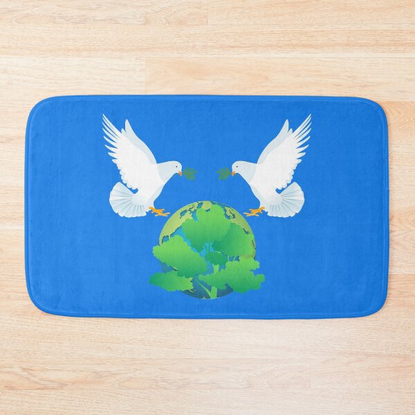 Item preview, International Peace Flag Peacebuilding two doves inspiration designed and sold by Capiral Bucketlist.