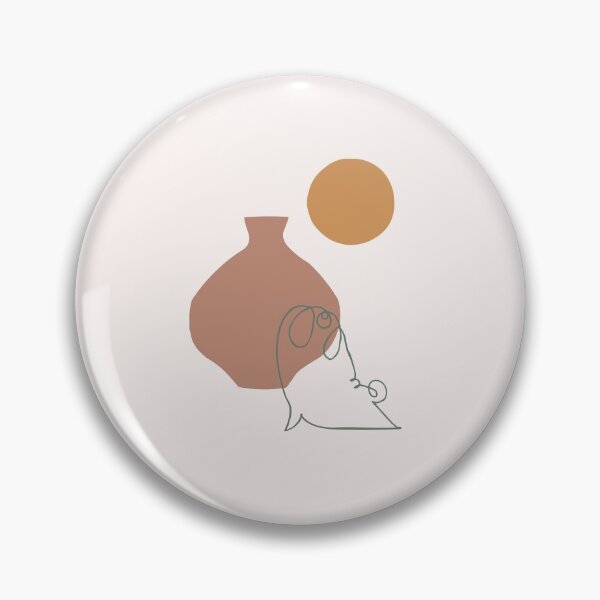 Item preview, Terracotta pot and Pug Yoga designed and sold by Huebucket.