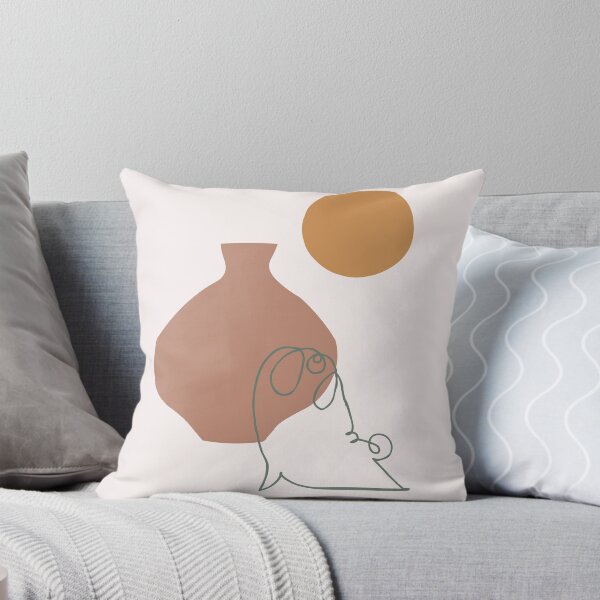 Item preview, Terracotta pot and Pug Yoga designed and sold by Huebucket.