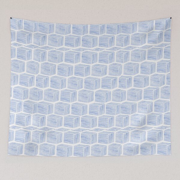 Item preview, Watercolor Cubic Seamless Patterned Background designed and sold by Peekonet.