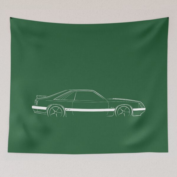 Item preview, 1985 Ford Mustang GT (fox body) - profile stencil, white designed and sold by mal-photography.