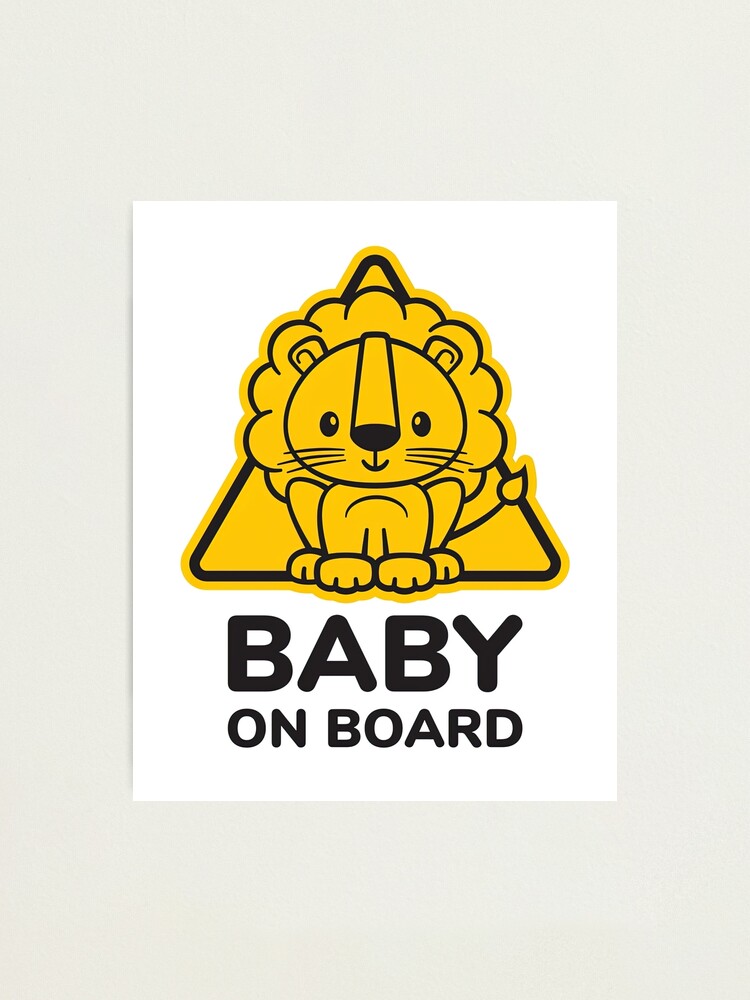 Baby On Board, Baby Dino On Board, Baby in Car Sticker for Sale by  graphic-genie