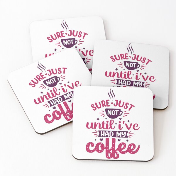 Item preview, Coffee quotes lettering design designed and sold by IKRCreations.