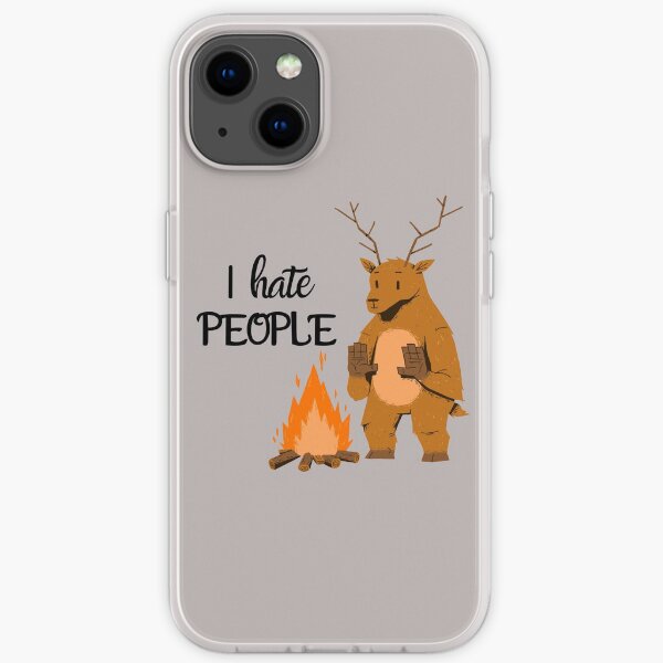 I hate people iPhone Soft Case