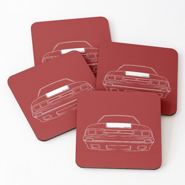 Item preview, 1985 Ford Mustang GT (fox body) - front stencil, white designed and sold by mal-photography.