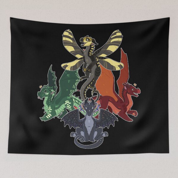 Item preview, Wings of Fire - Baby Dragonets - Bumblebee, Auklet, Peacemaker, Cliff designed and sold by Biohazardia.