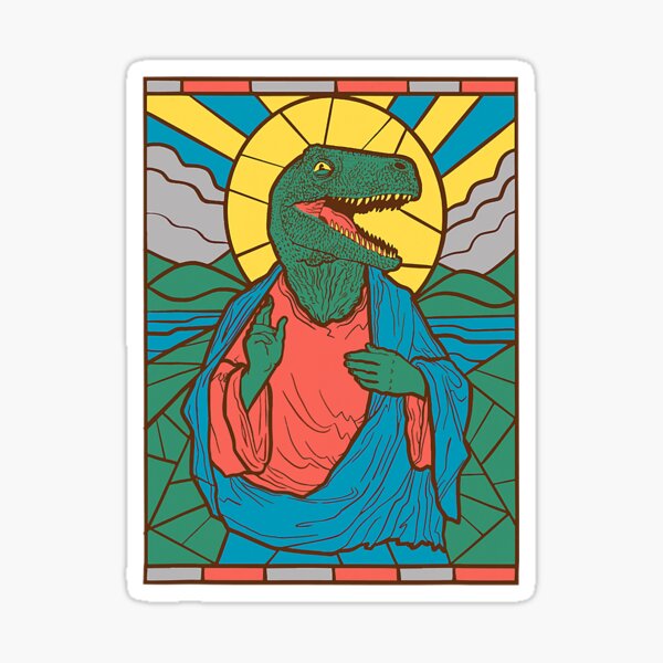 Item preview, Raptor Jesus Dinosaur Christ Meme Holy designed and sold by PerrigAir.