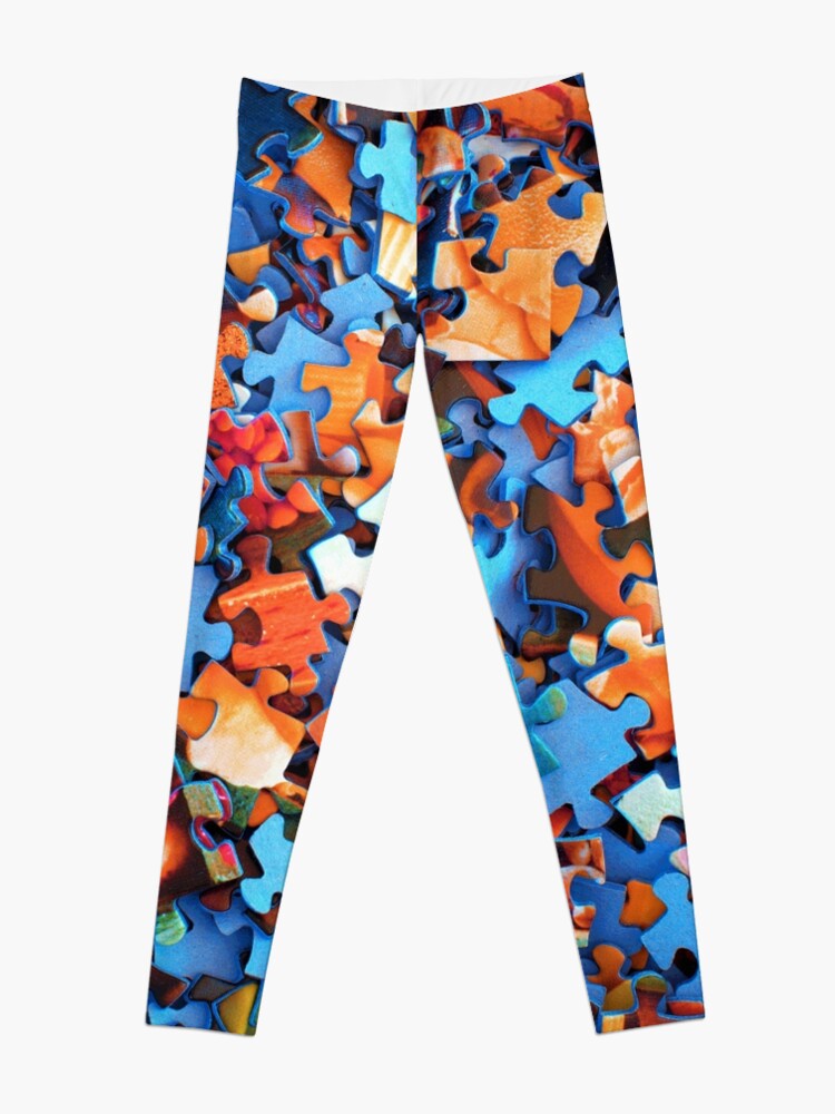 Alternate view of Jigsaw Puzzle Pieces Leggings