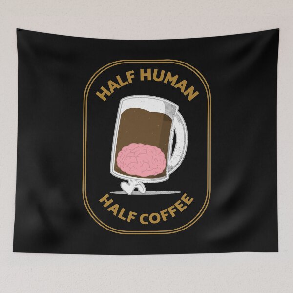 Item preview, Half Human Half Coffee designed and sold by YOYOCollection.