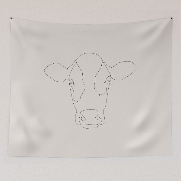 Item preview, One Line Cow designed and sold by Huebucket.