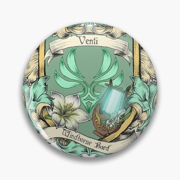 Item preview, Genshin Impact- Venti Crest designed and sold by zeecyanide.