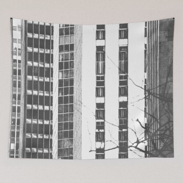 Item preview, black and white building designed and sold by keithmagnaye.