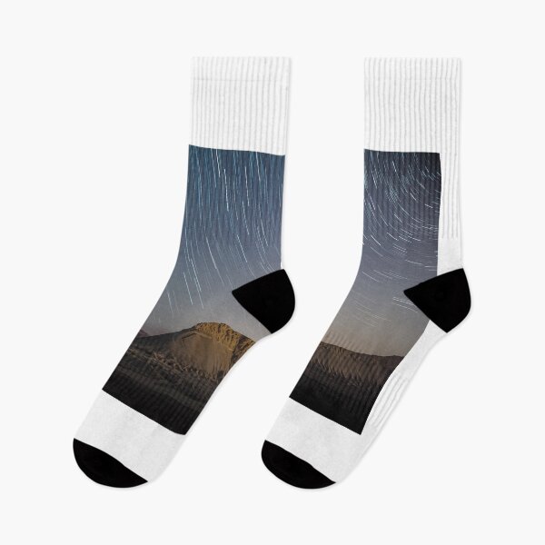 Item preview, Star Formation on Mountains - Aesthetic Abstract View - Dark Blue Night Sky designed and sold by cypher33.
