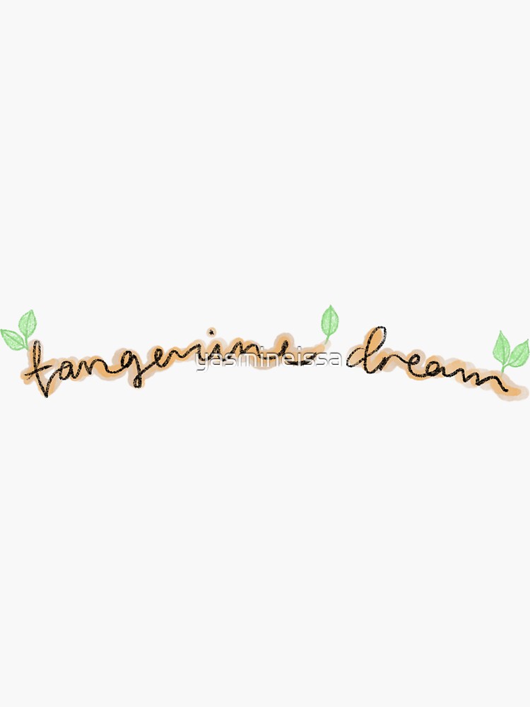 "Tangerine Dream Snoh Aalegra" Sticker for Sale by yasmineissa