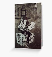 Monkey Terrorist Greeting Card