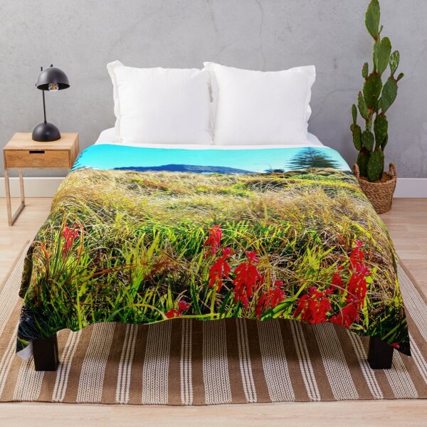 Item preview, RED BEACH FLOWERS BY THE MOUNT designed and sold by Steffi August.