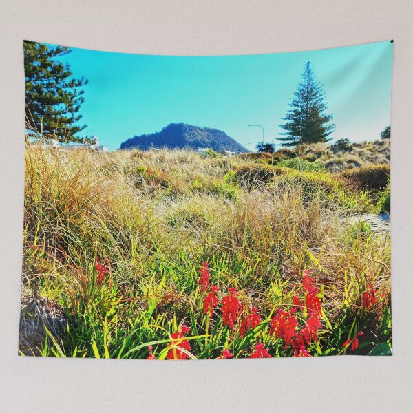 Item preview, RED BEACH FLOWERS BY THE MOUNT designed and sold by Steffi August.